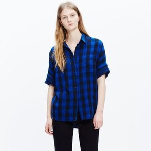 Madewell Plaid Top